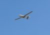 Doi suspecți identificați în atacul cu dronă de la Leipzig A dynamic aerial shot featuring a jet and drone performing aerobatics in a clear sky.